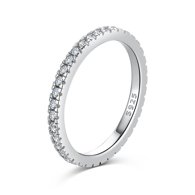 Eloise White Gem Sterling Silver Ring