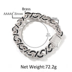 12mm Infinity Around Cuban Bracelet