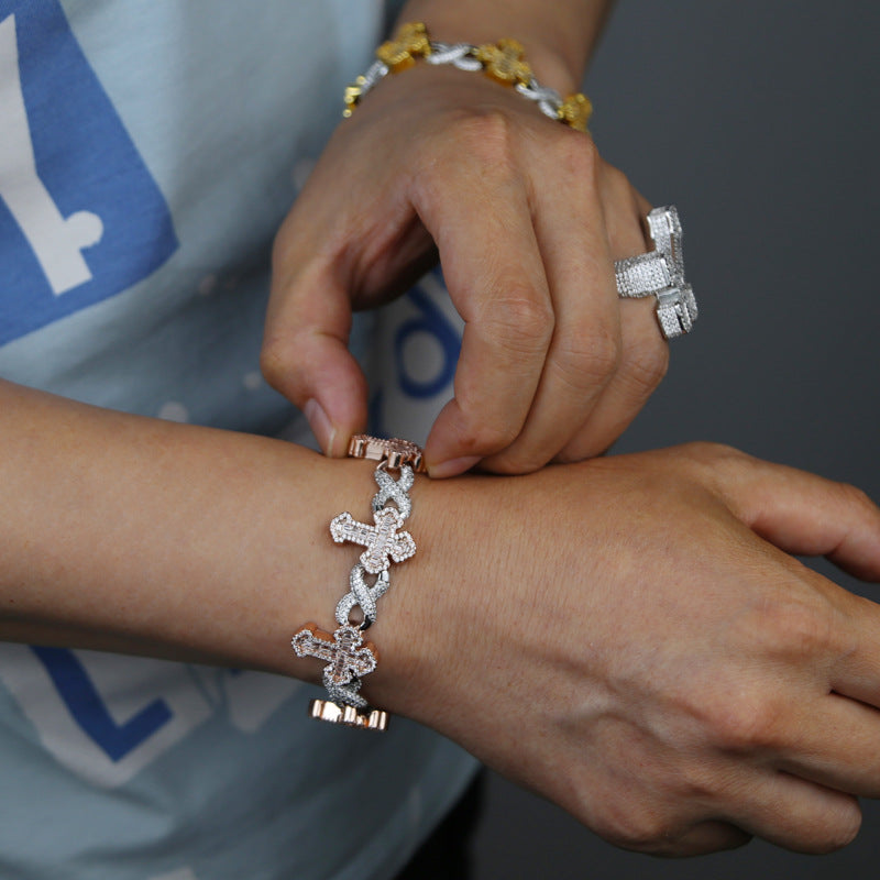 Moissanite Hip Hop Cross Unlimited Cross Chain