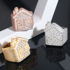 Hip Hop | "3D House Ring" CZ Diamond With 925S