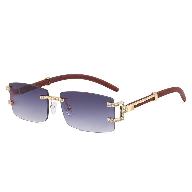 Personalized Stylish Rimless Cut Edge Glasses