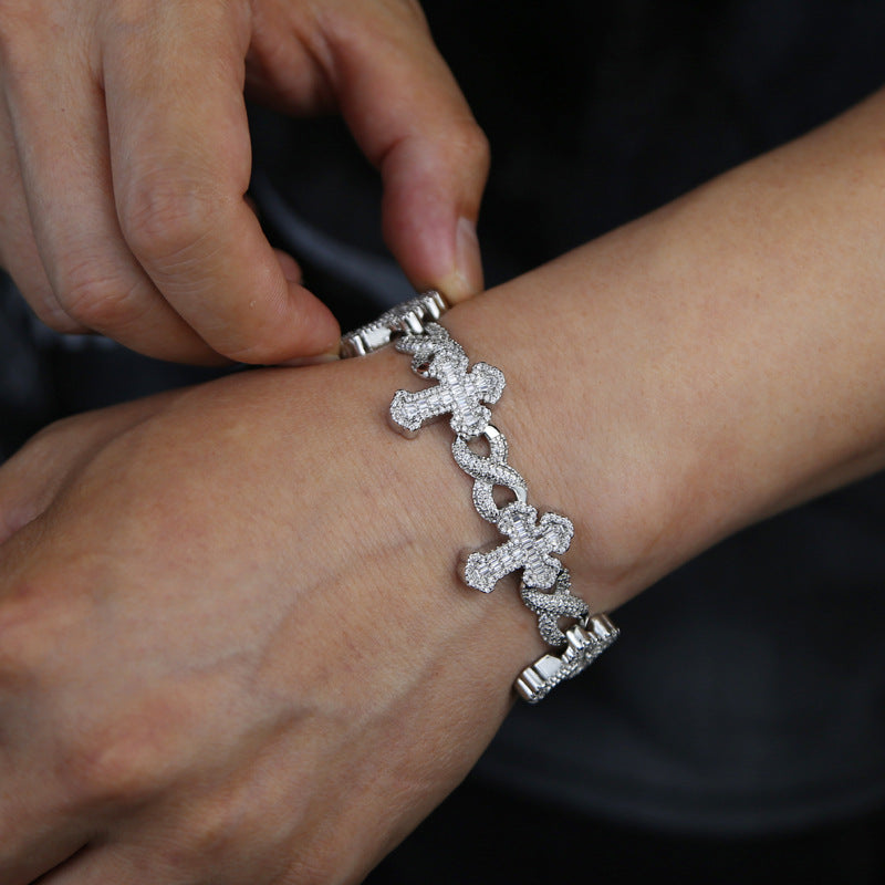 Moissanite Hip Hop Cross Unlimited Cross Chain