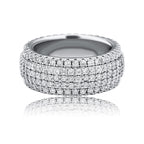 Round Cut Moissanite Enlacement Ring