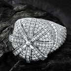 Moissanite Creative Crown Ring