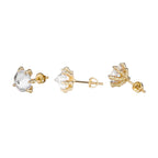 Moissanite Hip Hop Dragon Claw Earrings