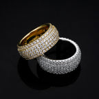 Round Cut Moissanite Enlacement Ring