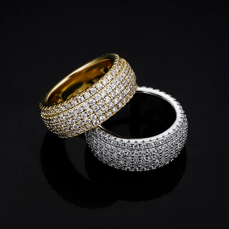 Round Cut Moissanite Enlacement Ring
