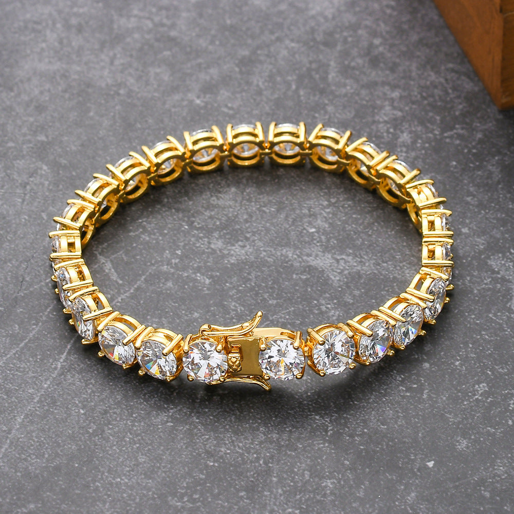 Iced 8mm Moissanite Tennis Bracelet