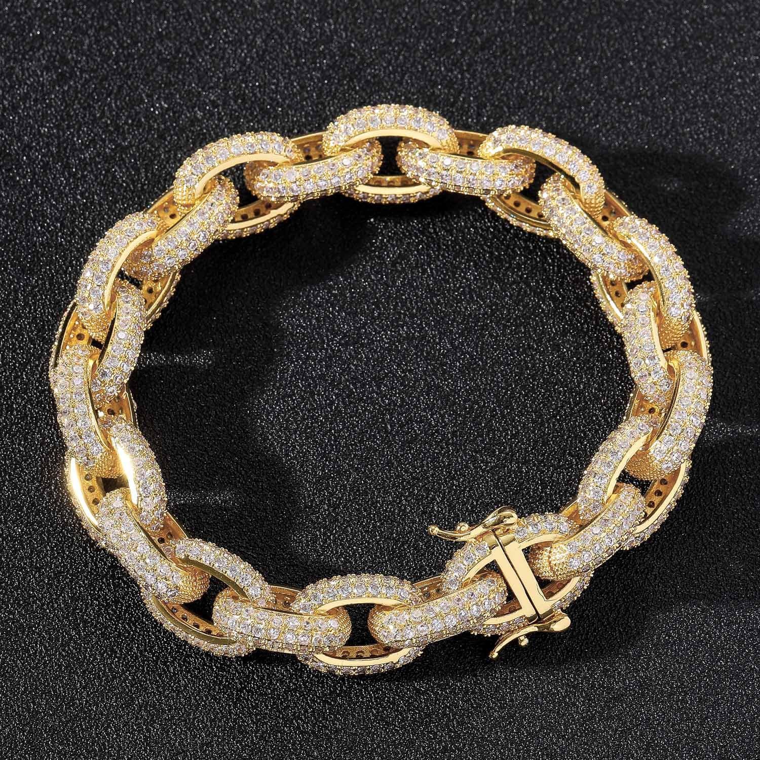 13mm Moissanite Hip Hop O-Chain Necklace