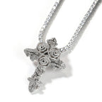 Hip Hop Rose Cross Pendant Jewelry for Men & Women