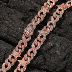 10mm/16mm "Two-tone Star" and "Demon Eye" Cuban Chain