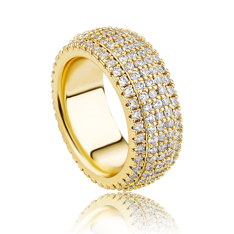 Round Cut Moissanite Enlacement Ring