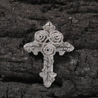 Hip Hop Rose Cross Pendant Jewelry for Men & Women