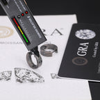 S925 Moissanite Hip Hop Black Cross Earrings