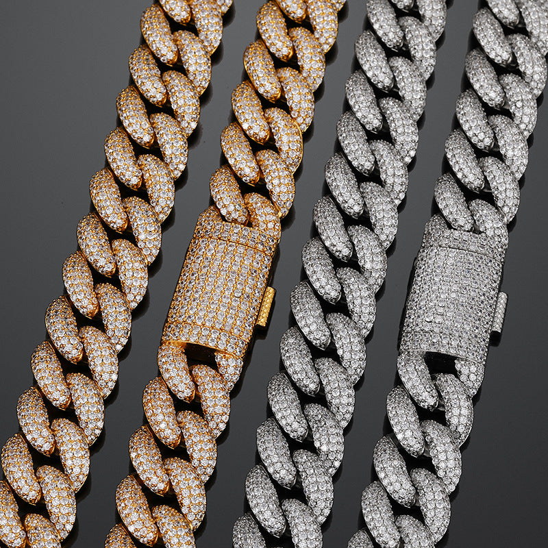 20mm Moissanite Fully Iced Miami Cuban Chain