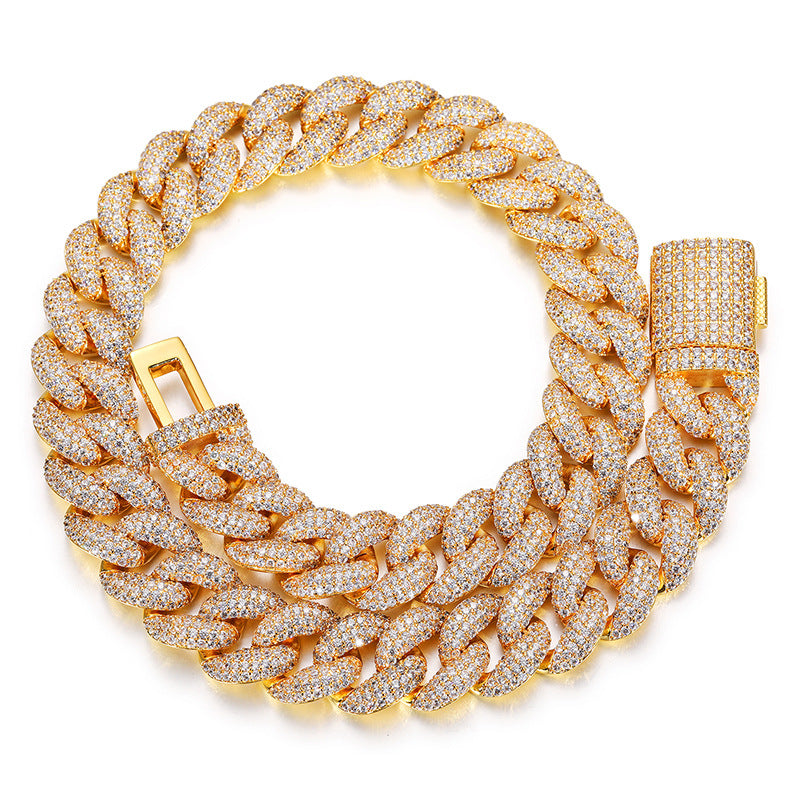 20mm Moissanite Fully Iced Miami Cuban Chain