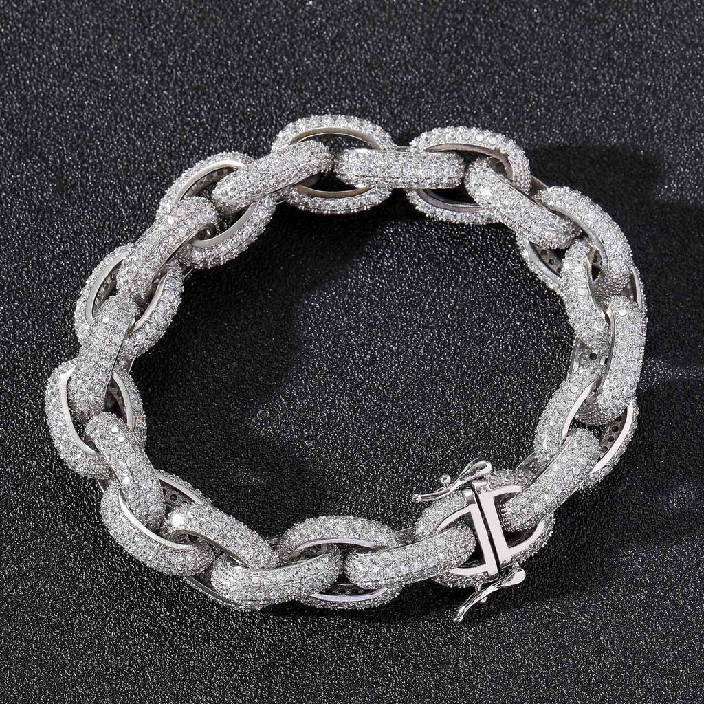 13mm Moissanite Hip Hop O-Chain Necklace