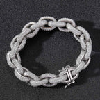 13mm Moissanite Hip Hop O-Chain Necklace