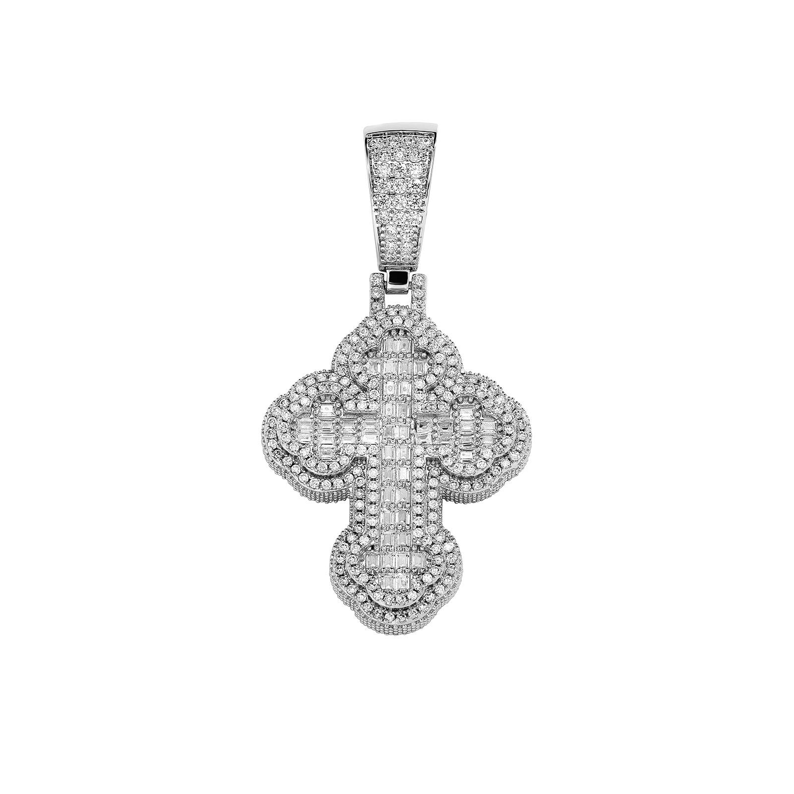 Iced Out Cross Pendant for Men Hip Hop Jewelry