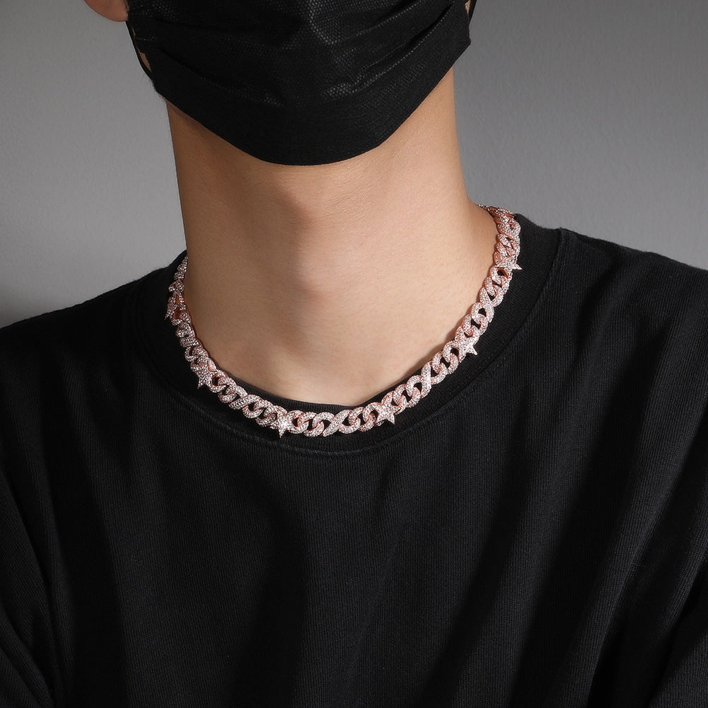 10mm/16mm "Two-tone Star" and "Demon Eye" Cuban Chain