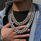 20mm Moissanite Fully Iced Miami Cuban Chain