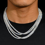 3~10mm 925 Sterling Silver Plated Tennis Chain