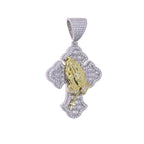 Gold Prayer Hands Pendant