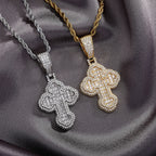 Iced Out Cross Pendant for Men Hip Hop Jewelry