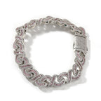 12mm Infinity Around Cuban Bracelet
