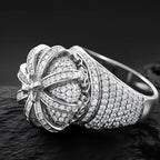 Moissanite Creative Crown Ring