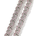 12mm Infinity Around Cuban Bracelet