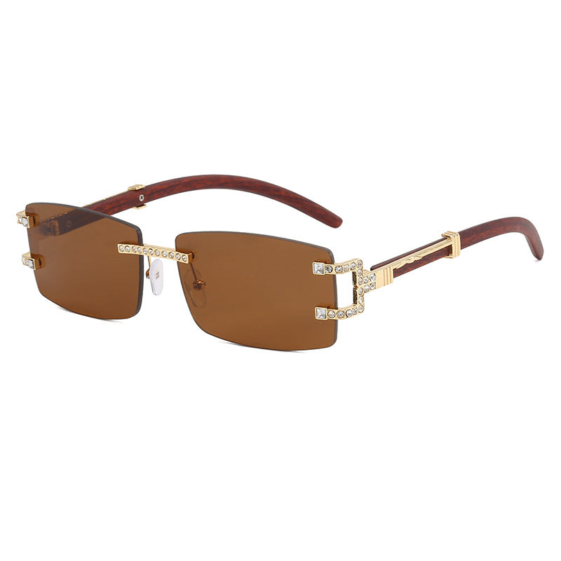 Personalized Stylish Rimless Cut Edge Glasses