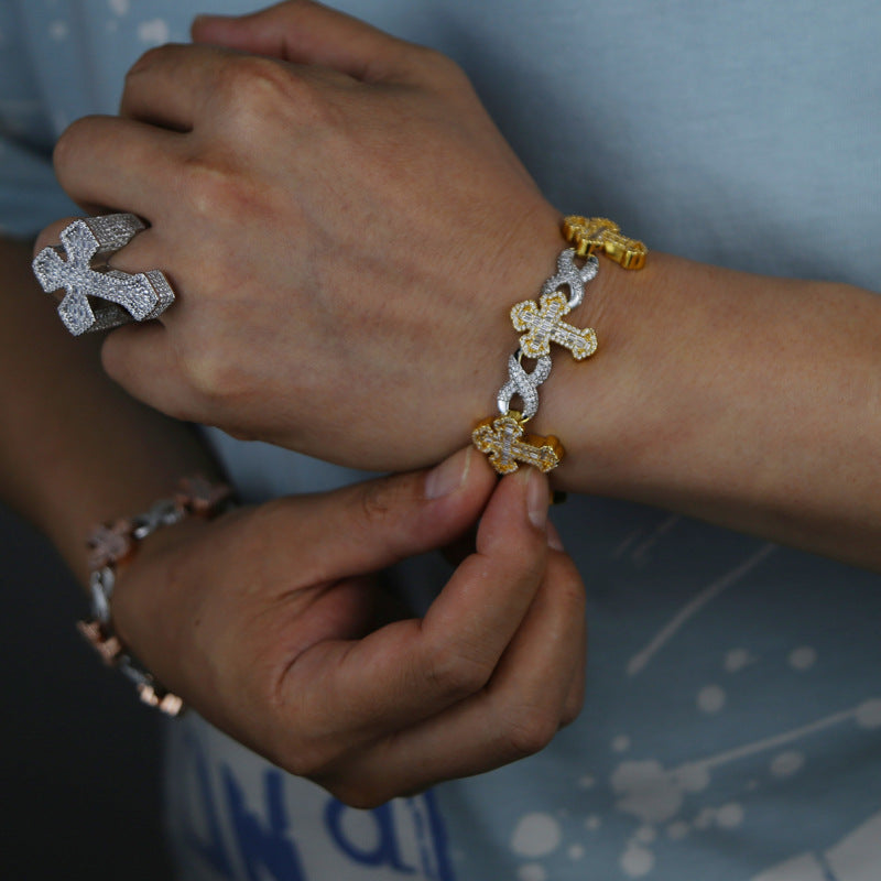Moissanite Hip Hop Cross Unlimited Cross Chain