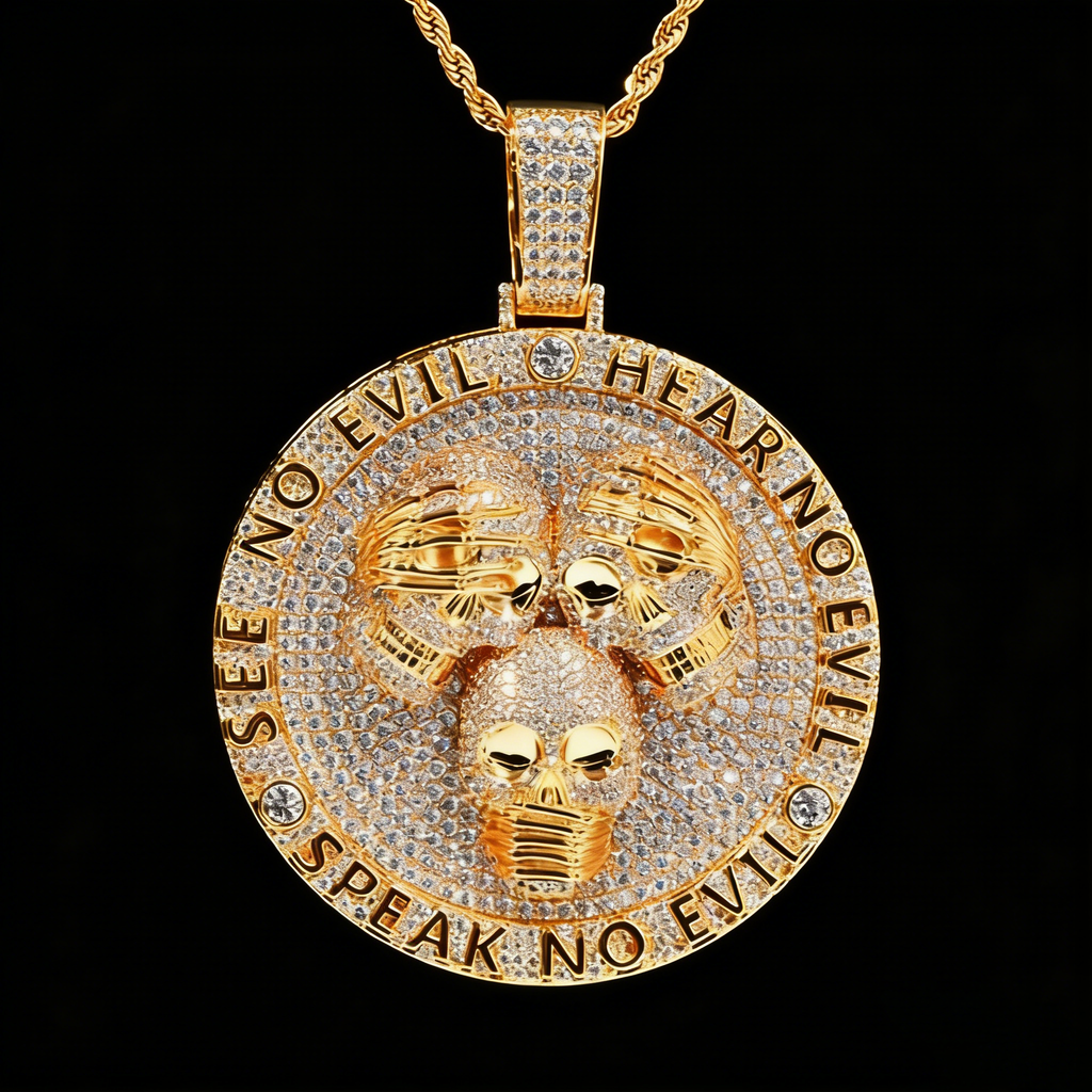 Street Style | “Hear No Evil, See No Evil, Speak No Evil” Pendant