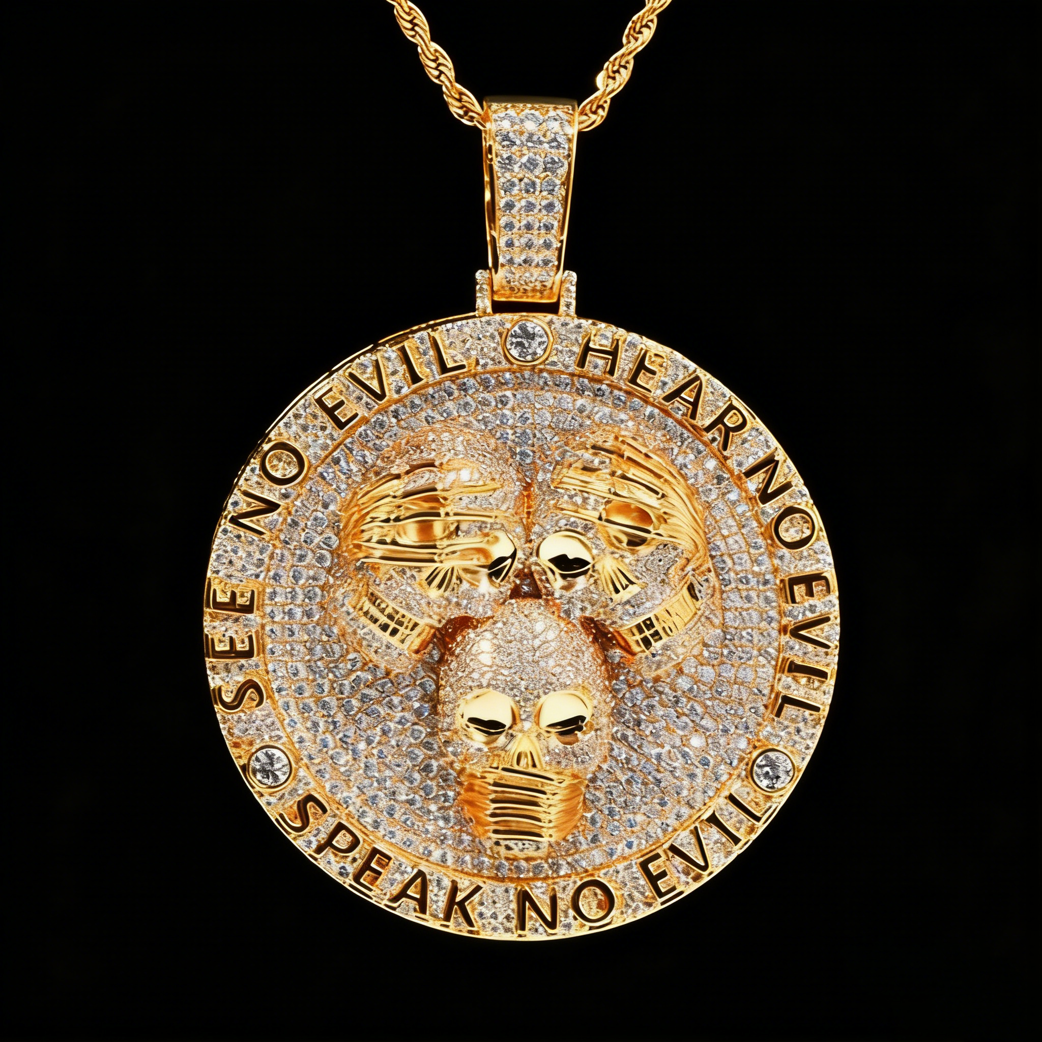 Street Style | “Hear No Evil, See No Evil, Speak No Evil” Pendant