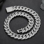 20mm S925 Moissanite Paisley Cuban Chain