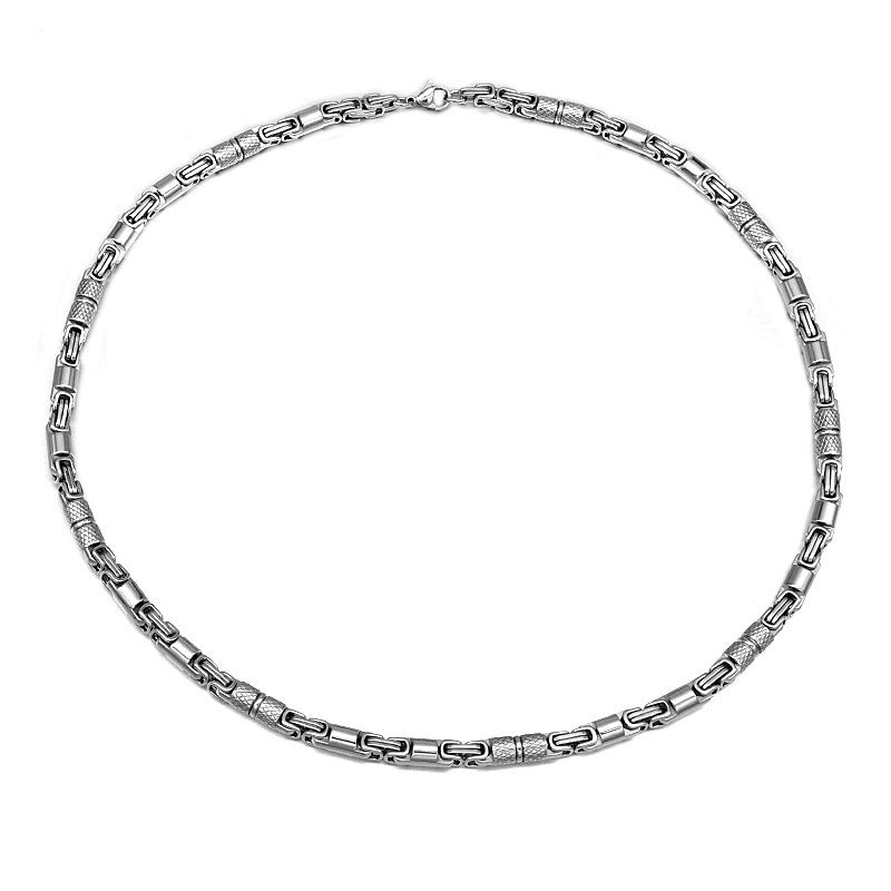 Stainless Steel Byzantine King Chain