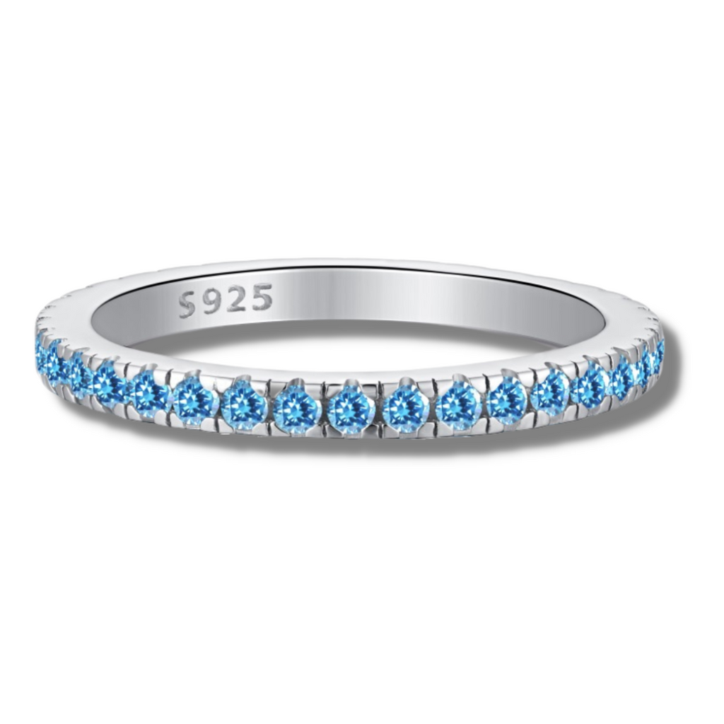 Eloise Aquamarine Sterling Silver Ring
