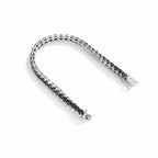 Street Style | "Black Ring" 925S Black Moissanite Bracelet