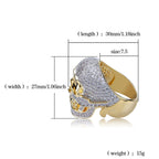 Skull Moissanite Men's Vintage Ring