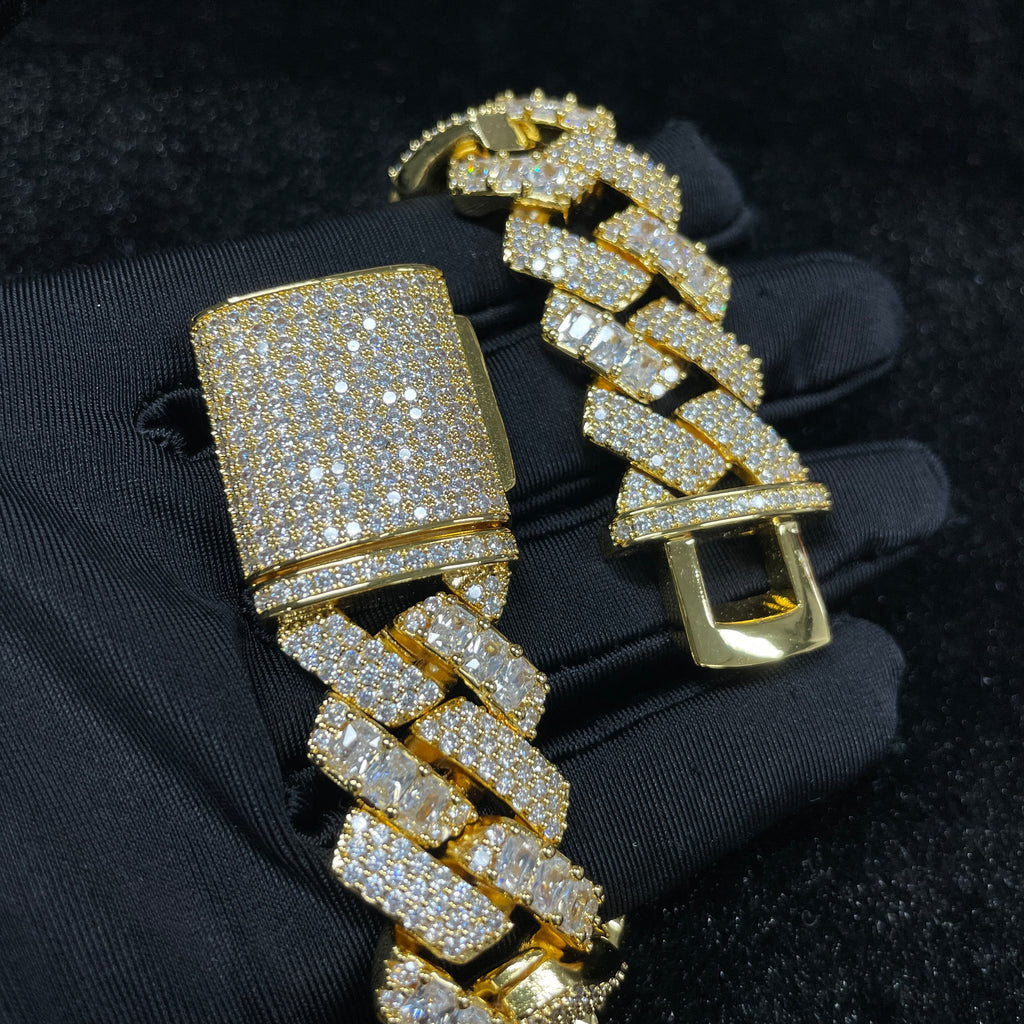 20mm Moissanite Personalized New Cuban Bracelet