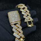 20mm Moissanite Personalized New Cuban Bracelet