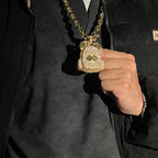 Street Style |  Iced Out Backpack Pendant