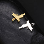 Zircon Uzi Charge Pendant Necklace