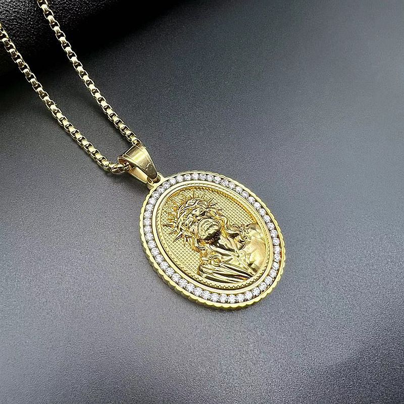 Jesus Moissanite Pendant Necklace