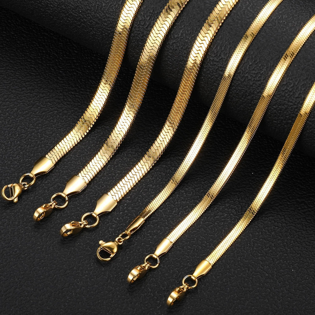 3mm-5mm snake bone blade chain