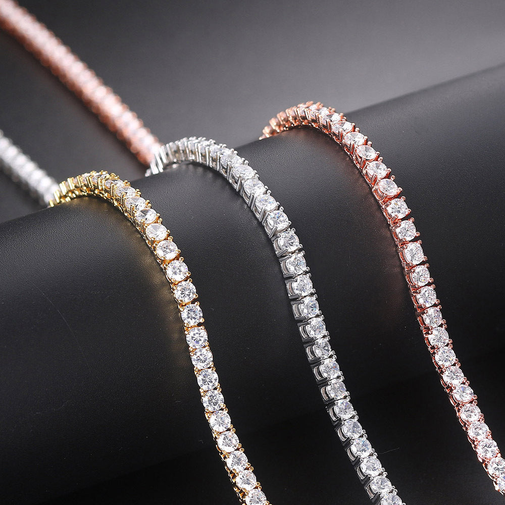 3~10mm 925 Sterling Silver Plated Tennis Chain