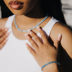 5mm Blue Tennis Bracelet