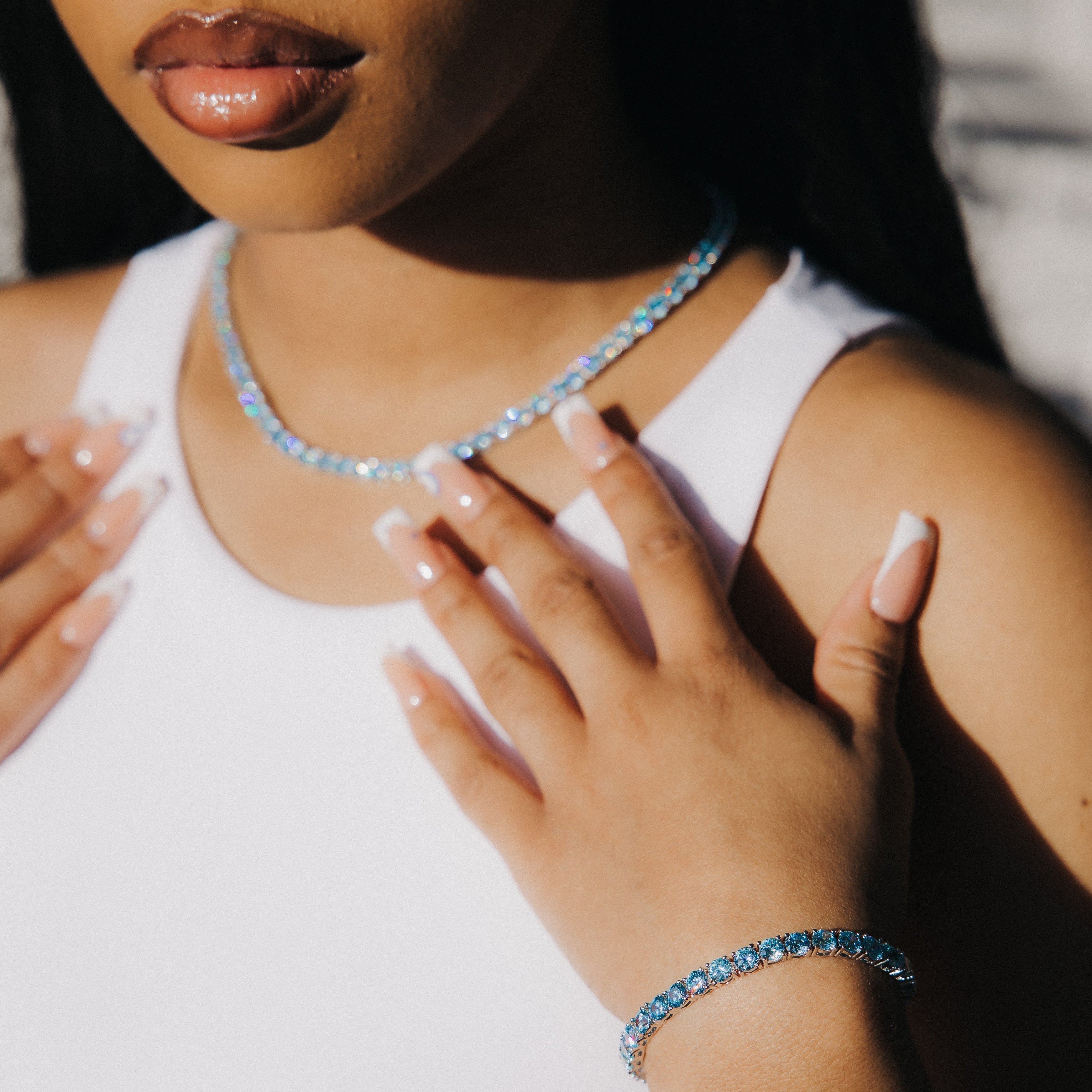 5mm Blue Tennis Bracelet