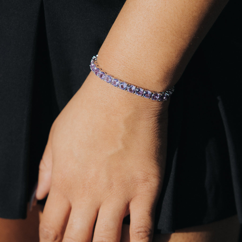 5mm Purple Tennis Bracelet